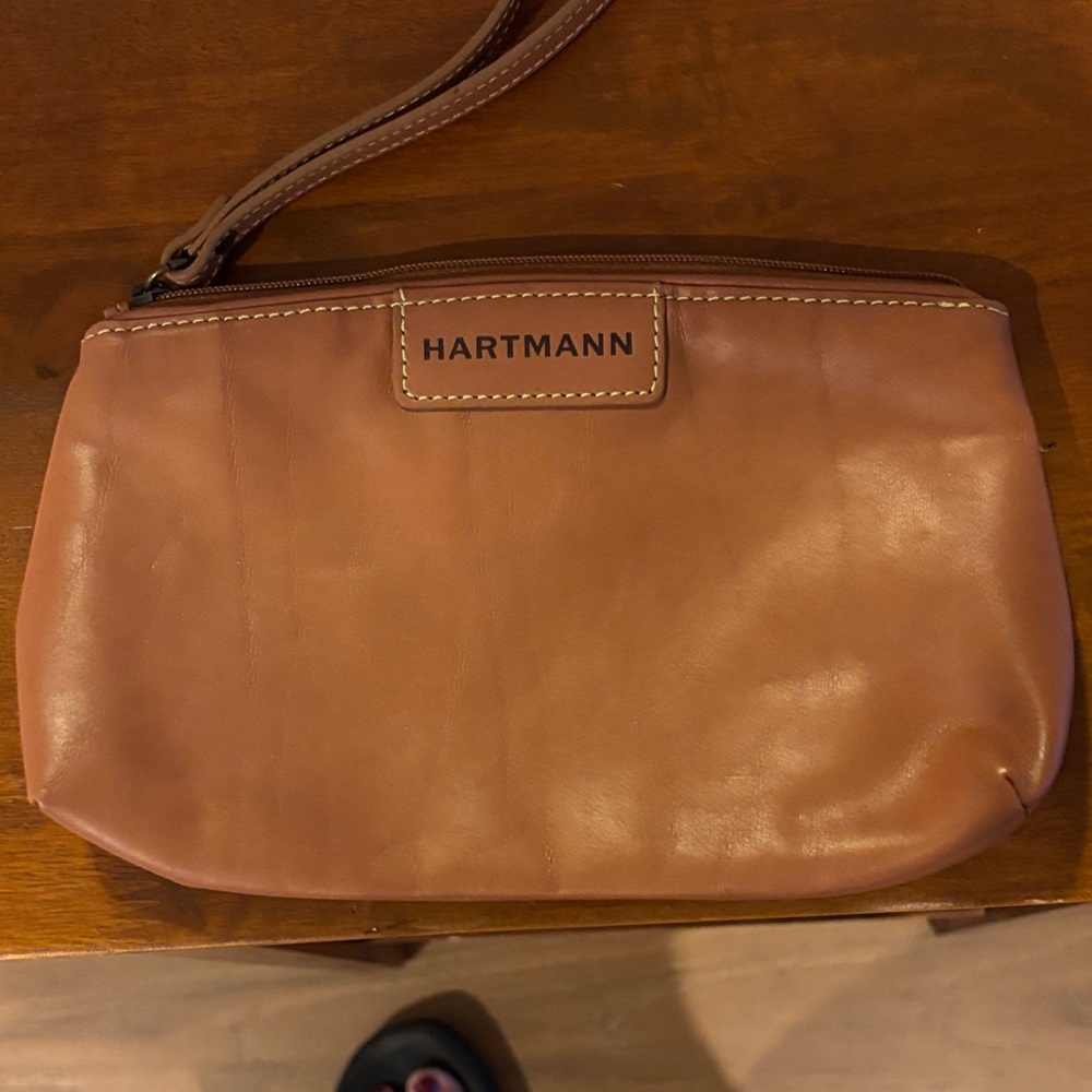 Tan Leather HARTMANN Wristlet